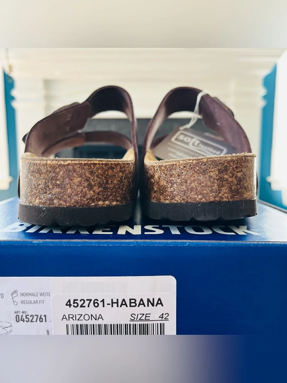 Sz 42 Birkenstock Arizona BS Oiled Leather Soft Footbed Habana Regular US 9 Men